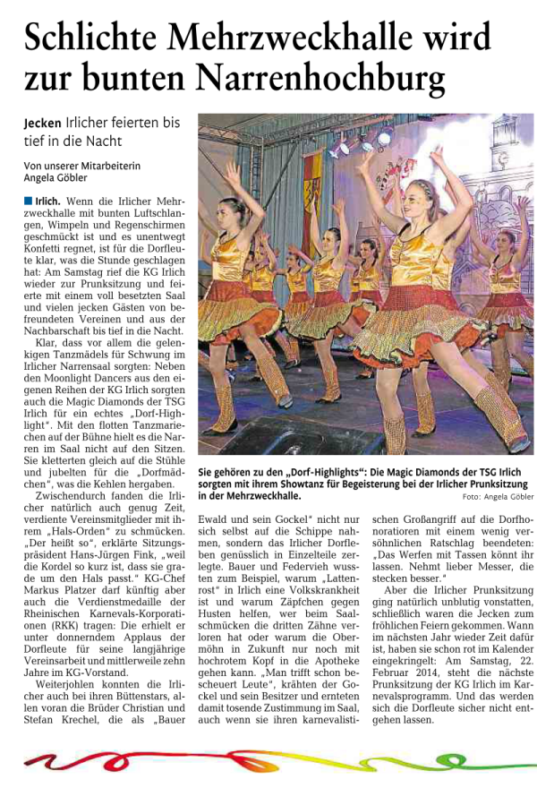 Rheinzeitung vom 05.02.2013